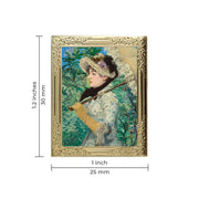 Spring by Edouard Manet Art Frame Pin - Museum Souvenir Fine Art Lapel Pin